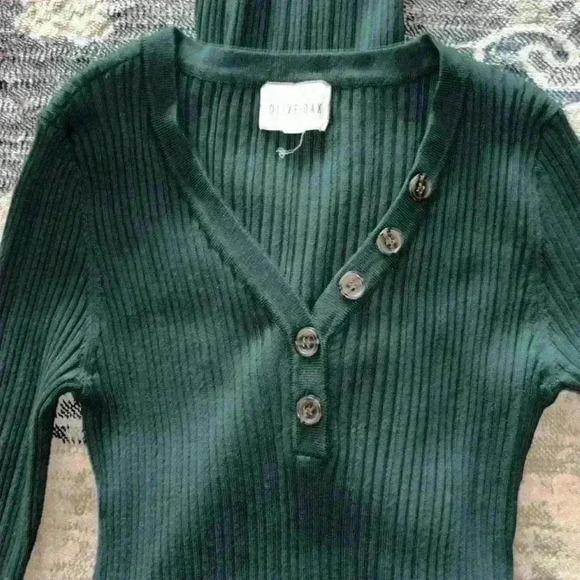 Olive + Oak Dress Women's Size Large Ribbed - Picture 5 of 7